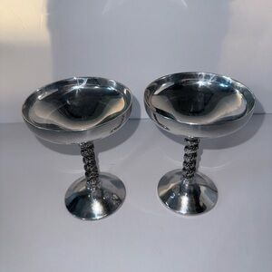 VTG Spain Plator Silver Plate
Champagne Grapevine Goblets
